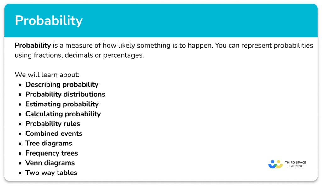 Probability Scale Worksheet - GCSE Maths [FREE] - Third Space Learning