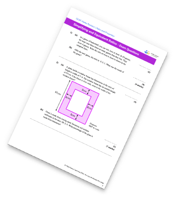 Simplifying Ratios Worksheet
