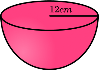 Surface area of a hemisphere example 1