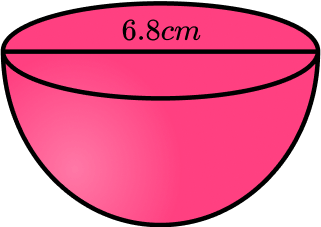 Surface area of a hemisphere example 3