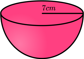 Surface area of a hemisphere example 4