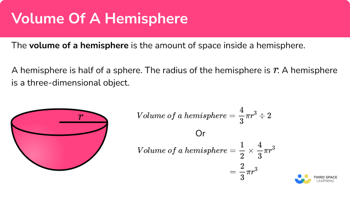 What is the volume of a hemisphere?