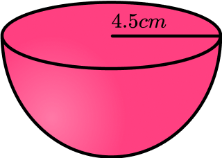 Volume of a hemisphere example 1