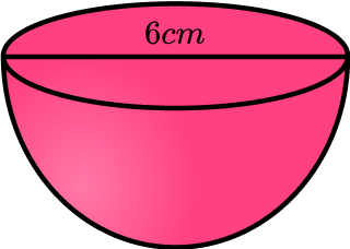 Volume of a hemisphere example 4