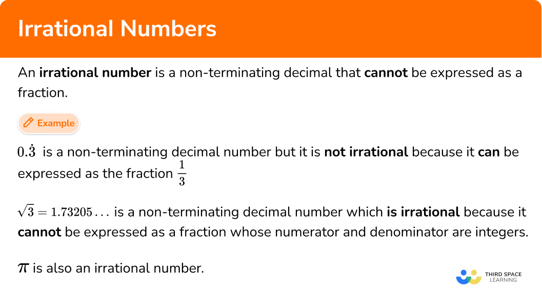 What is an irrational number?