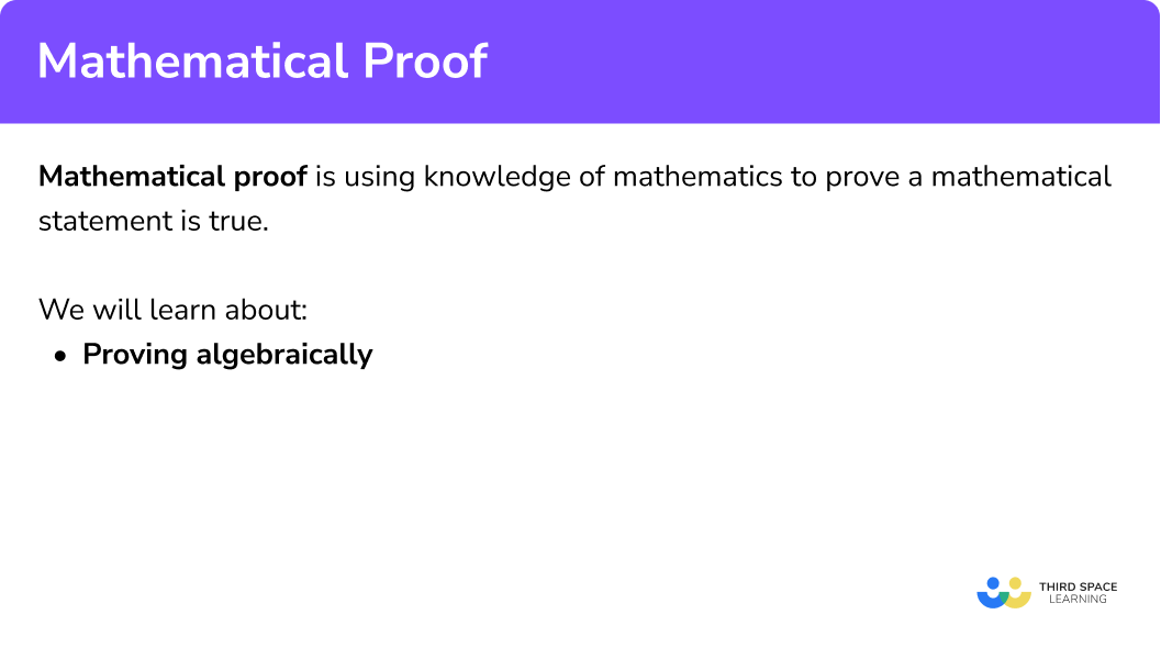 How to use mathematical proof