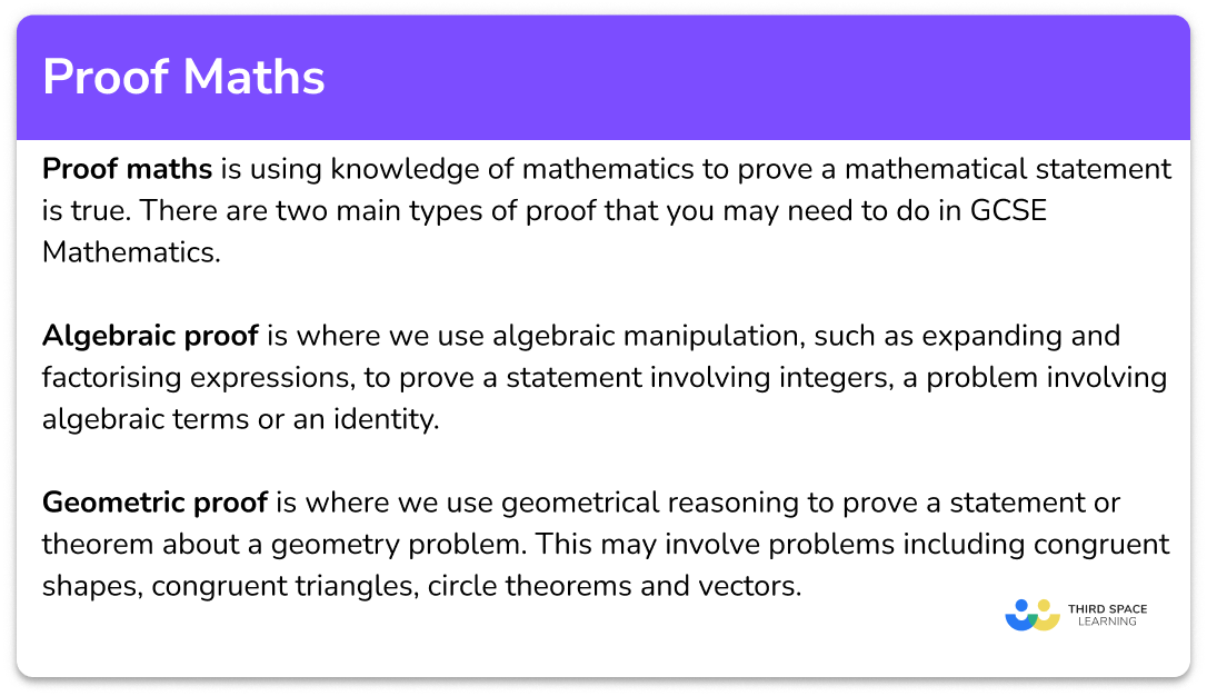 What is proof maths?