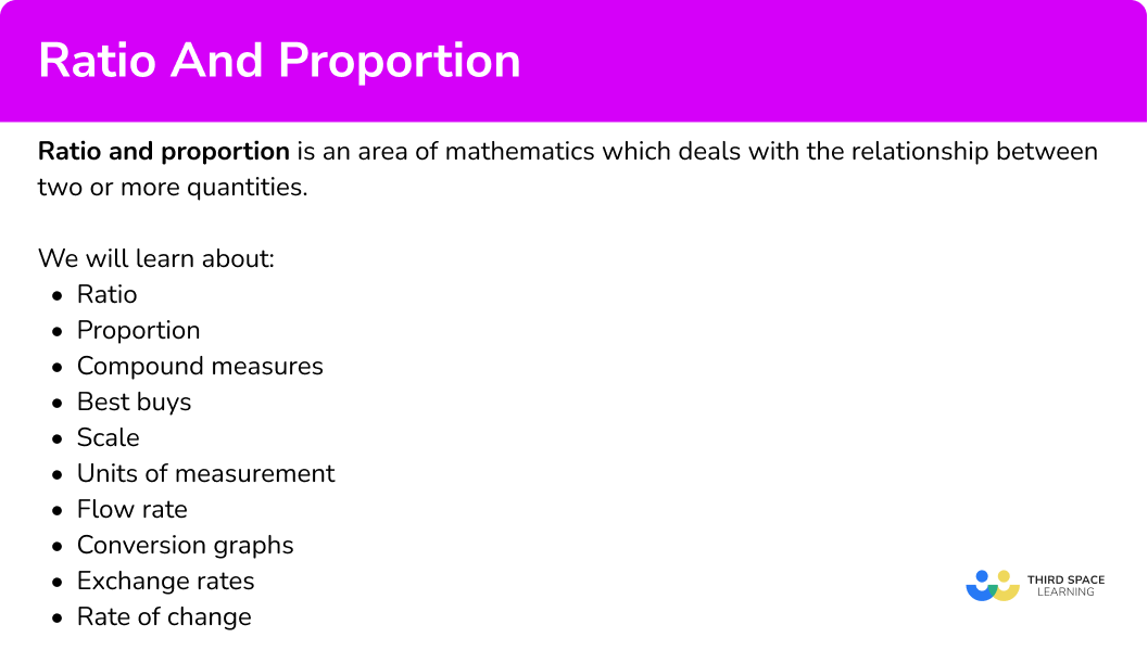 What is ratio and proportion?