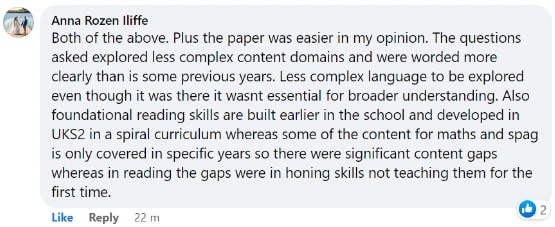 facebook comment reading skills