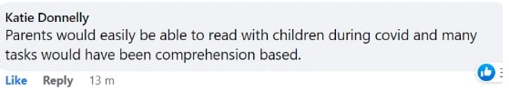 facebook comment on comprehension