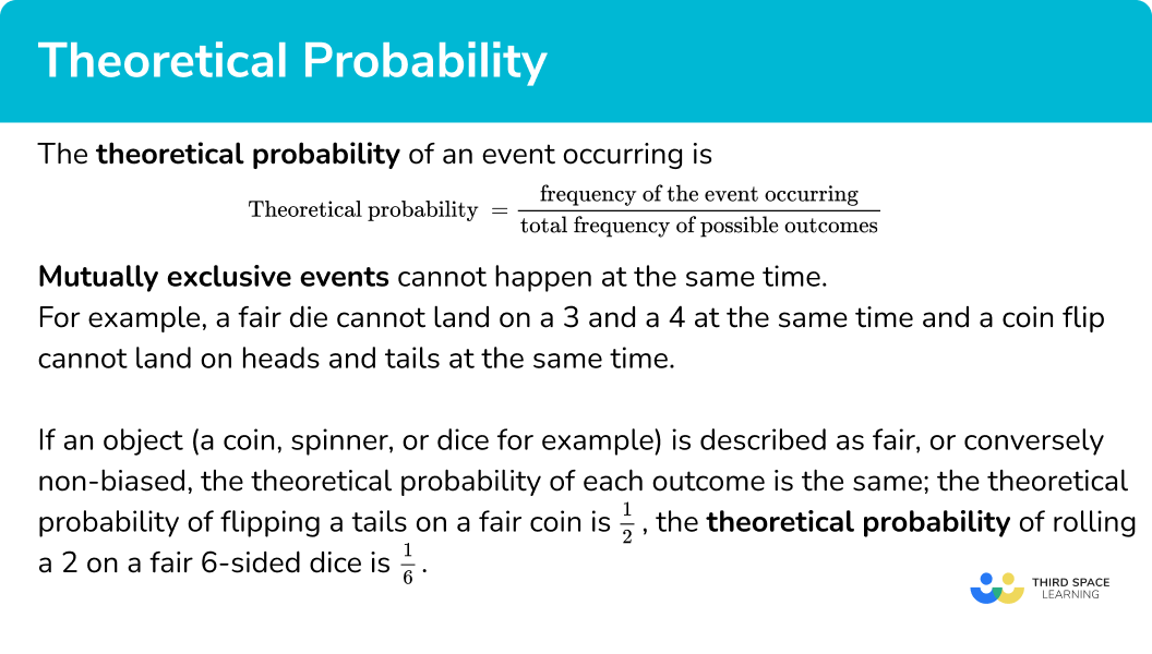 Theoretical Probability GCSE Maths Steps Examples