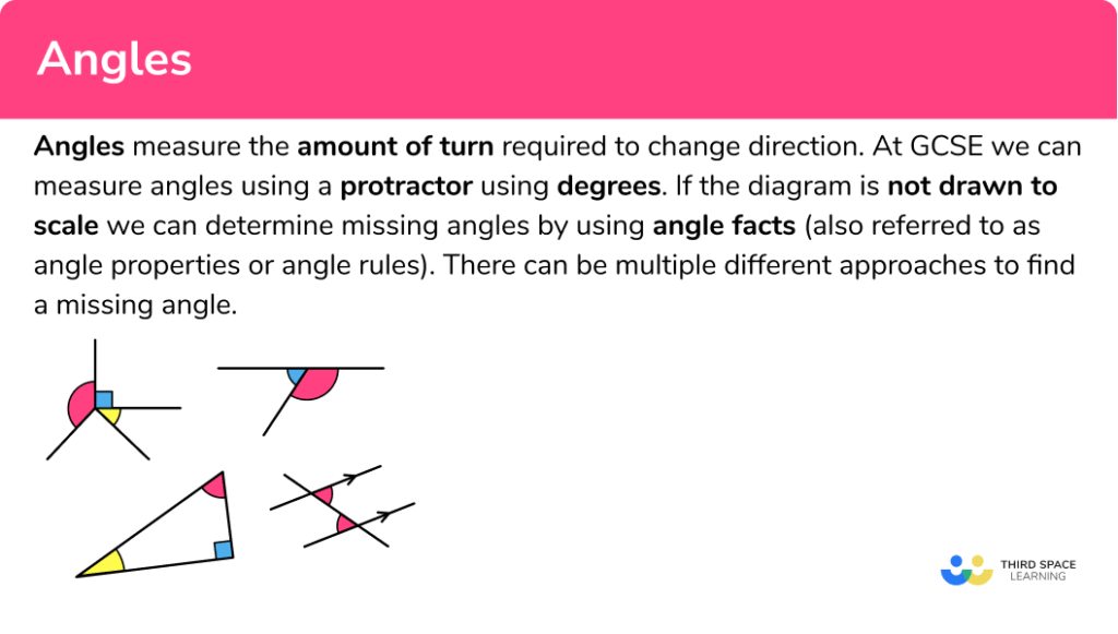 Angles - GCSE Maths - Steps, Examples & Worksheet