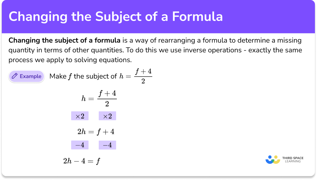 Changing The Subject Of A Formula GCSE Maths Guide   Changing The Subject Of A Formula Featured Image 