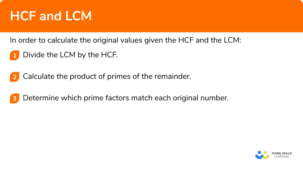 HCF And LCM - GCSE Maths - Steps, Examples & Worksheet