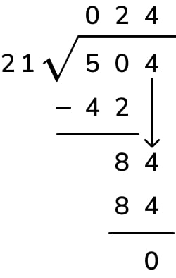 long division example for easy long division question