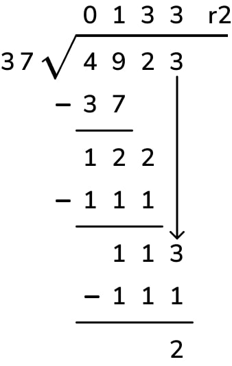 long division examples hard example
