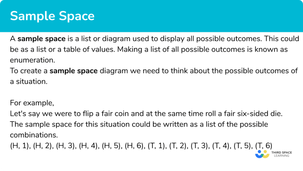 Sample Space Diagram GCSE Maths Steps Examples