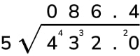 short division with decimal remainder