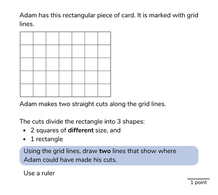 math problem for 5th graders using shape