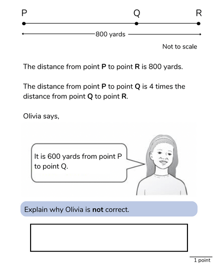 math problem for 5th graders asking students to explain an error