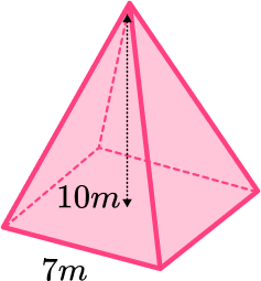 Square based pyramid example 1