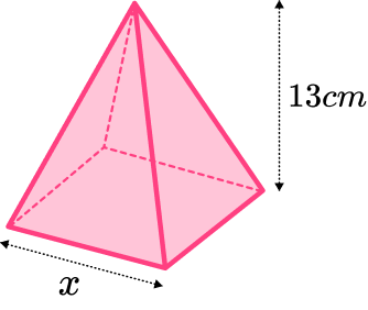 Square based pyramid example 4