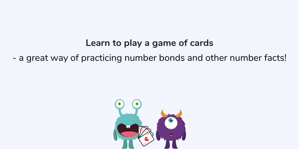Learn to play games to practice number bonds 