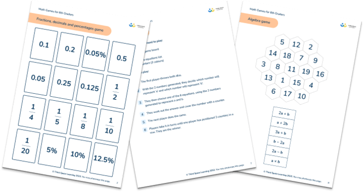 Math Games for 6th Graders