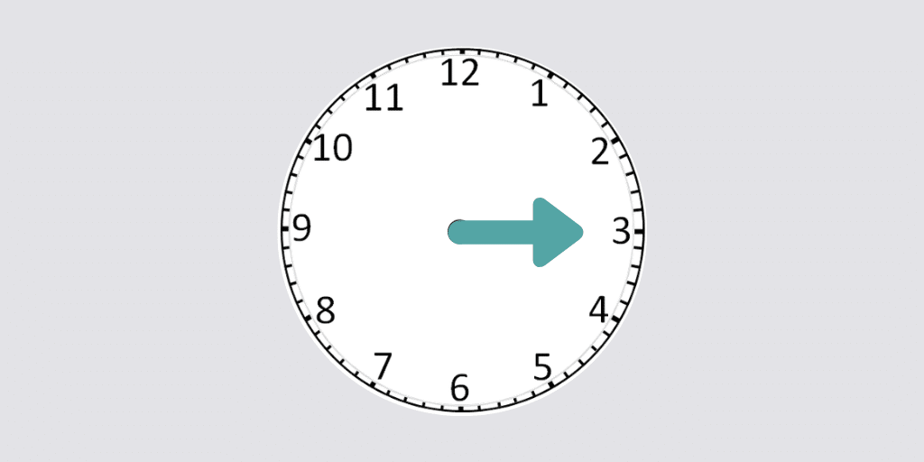 Analogue clock hour hand