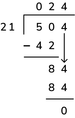 long division example for easy long division question