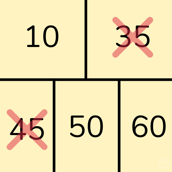 multiplication bingo indoor math game