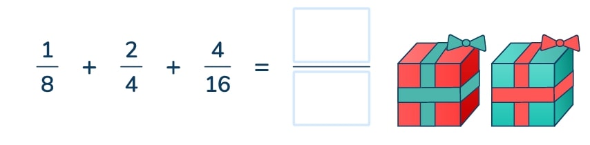Fraction addition and presents