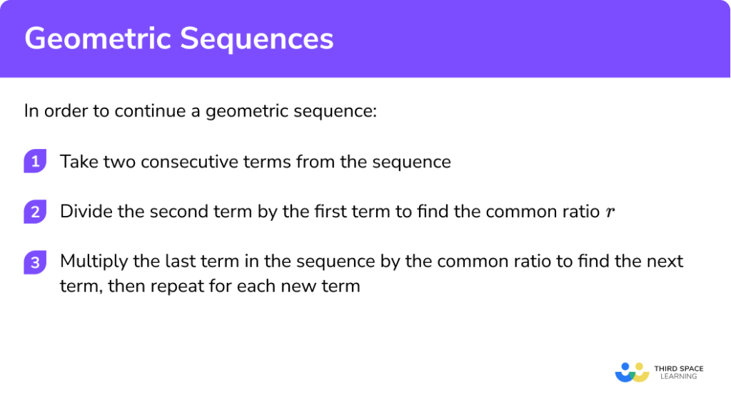Geometric Sequences - GCSE Maths - Steps & Examples