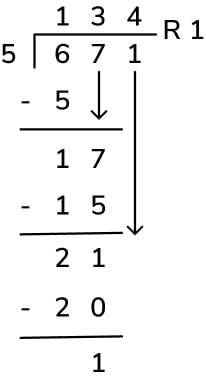 long division example 1