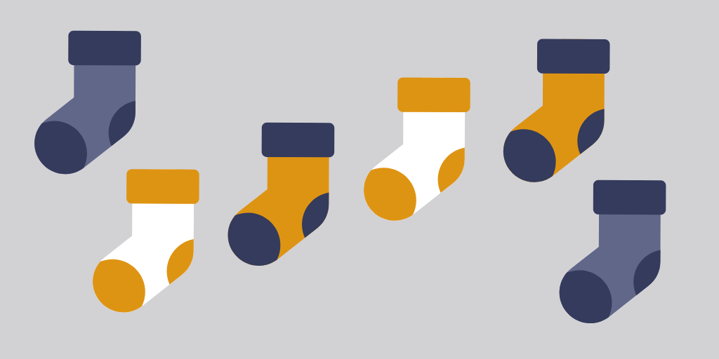 multiplication  using pair of socks