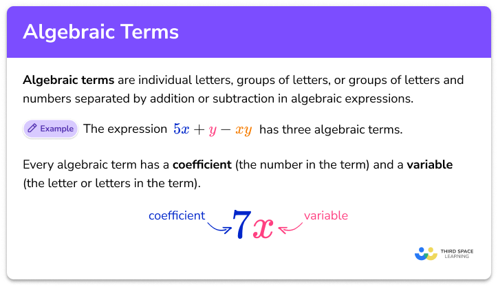 Algebraic terms