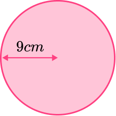 Area And Circumference Of A Circle example 1