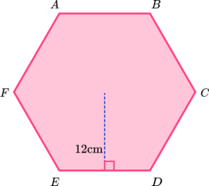 Area of a hexagon example 5 image 1