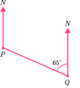 Loci And Construction bearings practice question 5