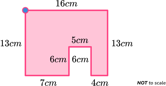 Perimeter Of Compound Shapes example 2 step 2