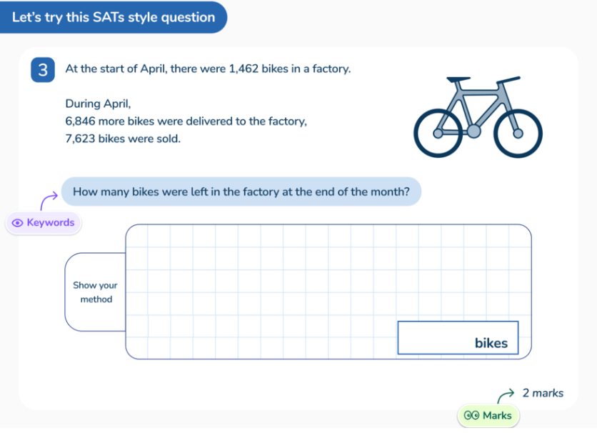 Third Space Learning SATs reasoning lesson 