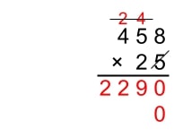 standard algorithm multiplication 5