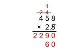 standard algorithm multiplication 6