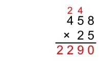 standard algorithm multiplication 4