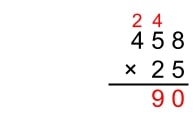 standard algorithm multiplication 3