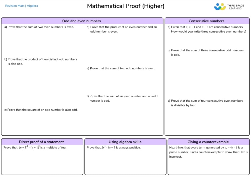 mathematical proof math mat higher
