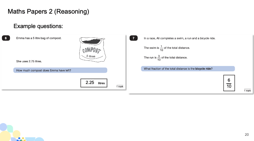 SATs 2023 Example Question Image