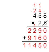 standard algorithm multiplication 9
