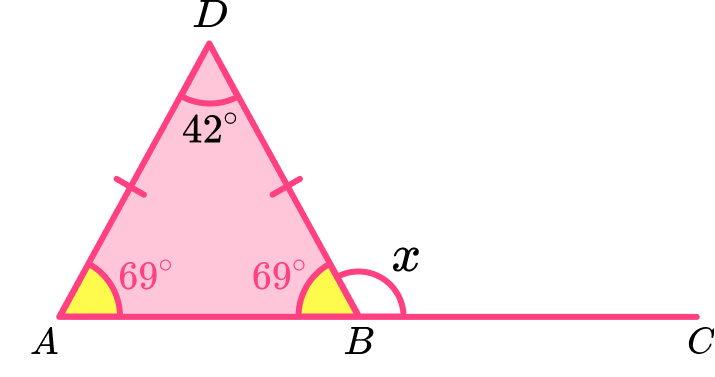 Isosceles Triangle Example 3 answer