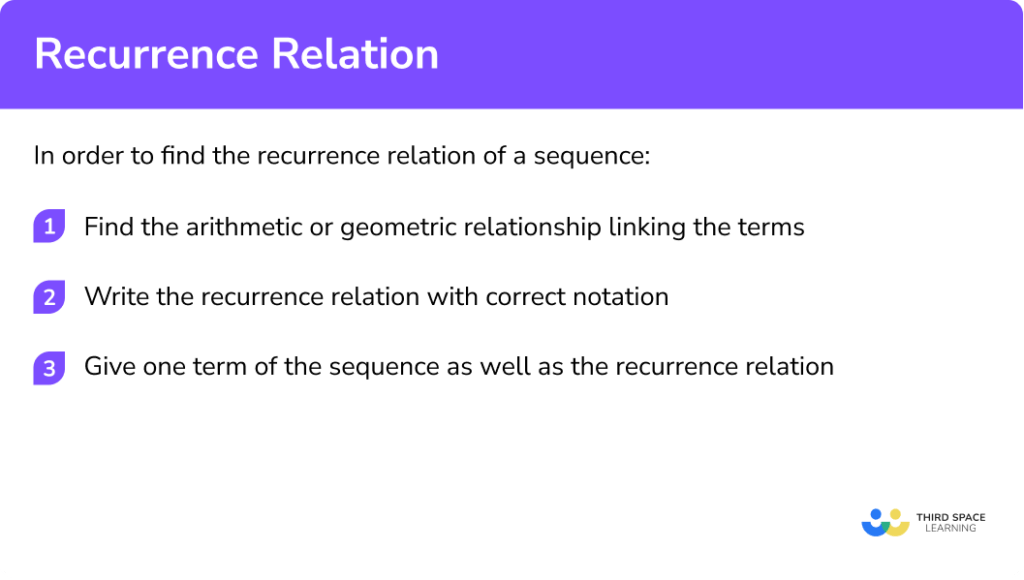 Recurrence Relation - GCSE Maths - Steps And Examples